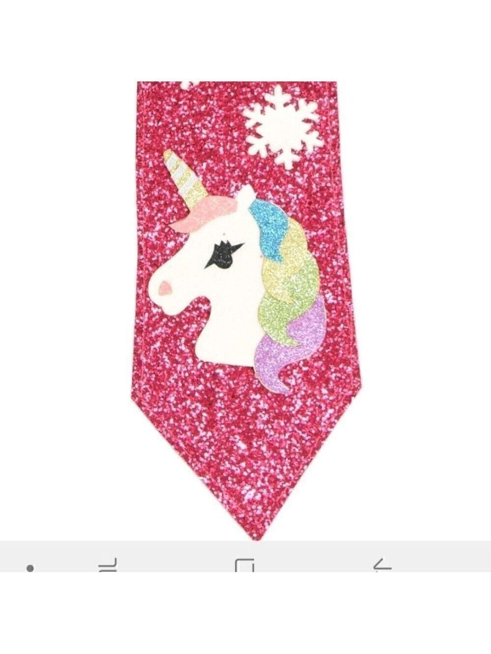 𝅺unicorn Party Holiday Glitter Tie Christma…